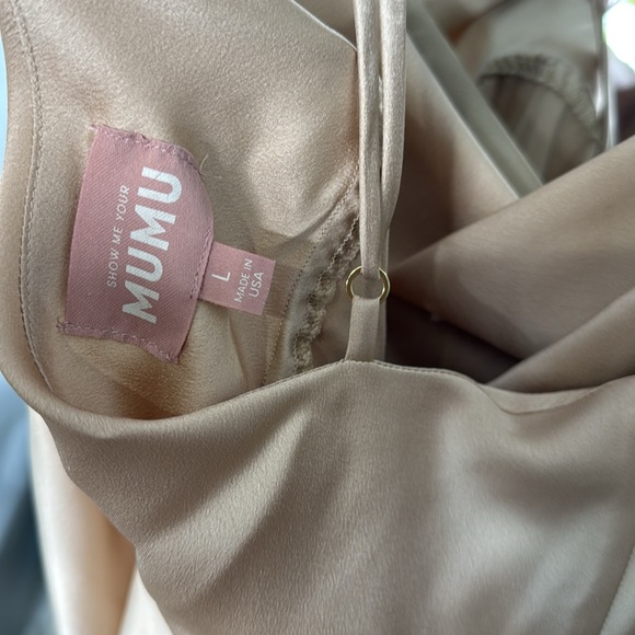 Show Me Your Mumu Tuscany Maxi Slip Dress  in Champagne - Picture 7 of 8